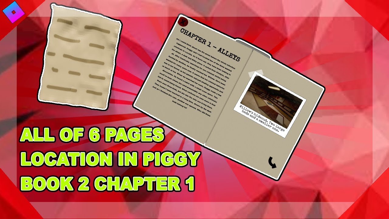 ROBLOX PIGGY BOOK 2 CHAPTER 6 ALL ENDINGS 