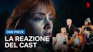 lL CAST di ONE PIECE reagisce alla scena in cui LUFFY dà a NAMI il cappello | Netflix Italia