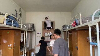 A perverted version of college students playing hide and seek