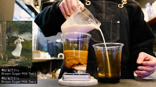 Trà sữa chân châu đường đen #cafevlog #chill #life