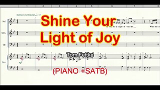 Shine Your Light of Joy Piano with SATB