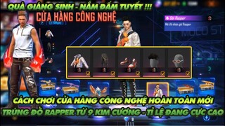 FREE FIRE | HƯỚNG DẪN ANH EM CHƠI SỰ KIỆN CỬA HÀNG HACKER MỚI - 9 KIM CƯƠNG NHẬN ĐỒ ? - TỈ LỆ CAO