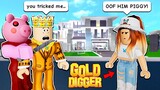 Gold Digger HIRED PIGGY to STEAL MY MANSION! (Roblox Bloxburg)