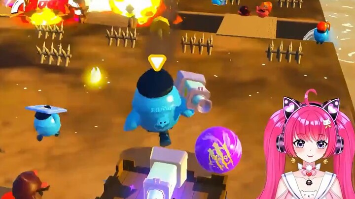 Egg Party: Just you? You want to play a trick on our three anchors? Let me show you how I deal with 