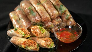 Làm Bì Cuốn Chay phiên bản có gì dùng đó mà ăn ngon ghiền luôn | Vegan Pork Skin Spring Rolls