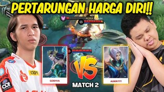 NOBAR W/ LEMON, MEMPERTARUHKAN WINRATE 100% LING ALBERT DAN KADITA GODIVA!! - RRQ VS AURA MATCH 2