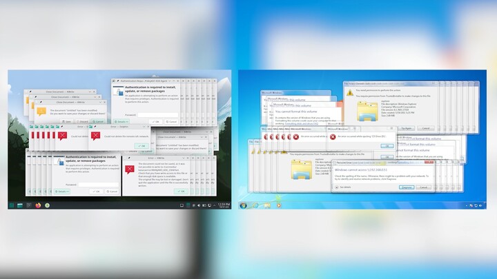 Inescapable Aisle - Game Over | Covered with KDE and Windows 7 Sounds