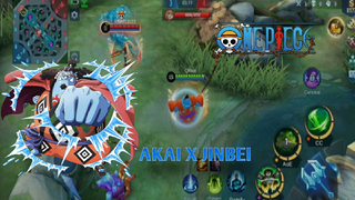 AKAI X JINBEI SCRIPT SKIN+MONTAGE GG AKAI (ONE PIECE X MOBILE LAGEND)