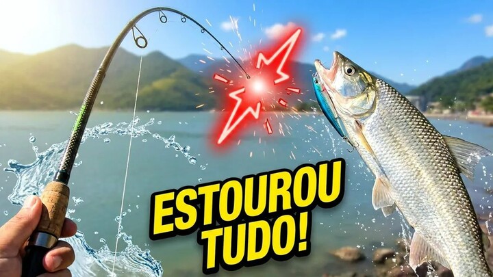 ELA ESTOUROU TUDO! 😱 Ataque BRUTAL da Ubarana na Isca Outkit (Perdi Tudo!)