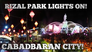 CABADBARAN CITY |SWITCHING ON CHRISTMAS LIGHTS 2020 |THE BEAUTY OF RIZAL PARK