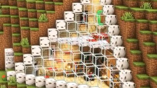 Minecraft：新手山屋，看看就会！