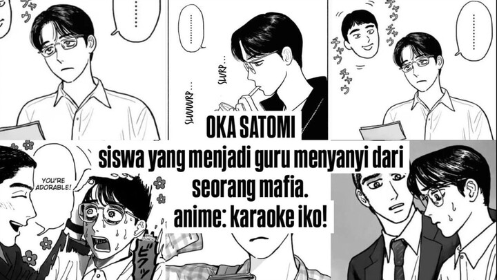 menggambar Oka Satomi, siswa yang menjadi guru menyanyi dari seorang mafia.