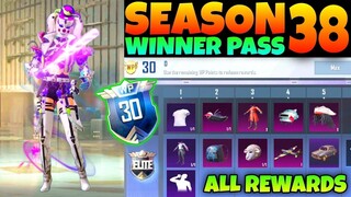 Pubg Lite New Winner Pass 38 😍 | 1 To 30 Wp All Rewards | Pubg Lite 38 Winner Pass | Bgmi Lite