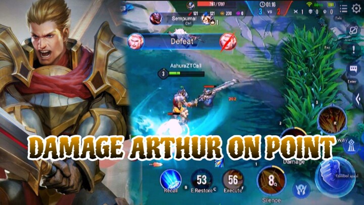 DAMAGE ARTHUR ON POINT