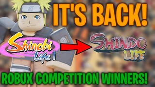 SHINOBI LIFE 2 IS BACK! CLIP COMPETITION WINNERS! | Shindo Life