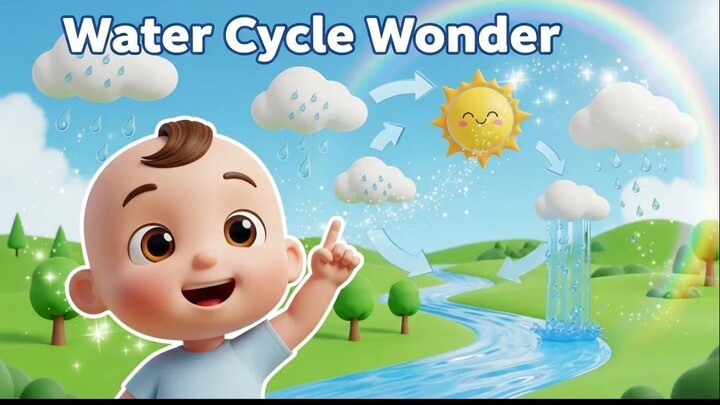 ️ The Water Cycle Song _ Learn About Rain, Clouds & Evaporation _ Kids Education
