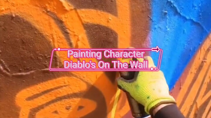 Painting Character Diablo's On The Wall