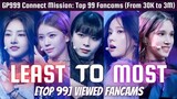 Girls Planet 999: Top 99 Least To Most Viewed Fancams || Connect Mission