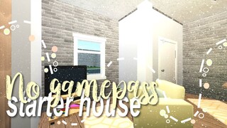 3.5k no gamepass aesthetic starter house | BLOXBURG
