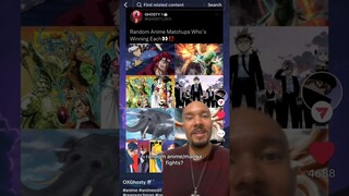 Who wins each random #anime/#manga #fight? #naruto #onepiece #boruto #blackclover #opm #vs #shorts