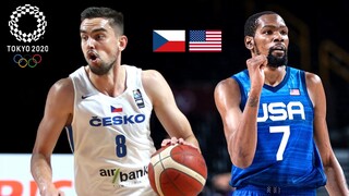 USA vs Czech Republic Full Game Highlights | 2021 Tokyo Olympics | Men's Basketball NBA 2K21