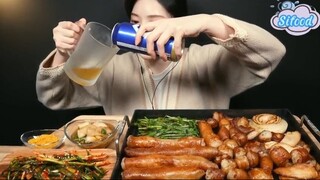 Lòng non nguyên miếng, lòng già căng tròn, có cả bia 1 #amthuc