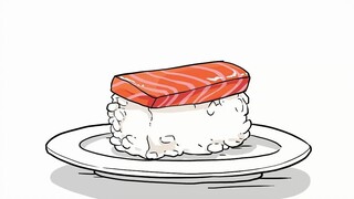 "I never eat alone. Let's share the last piece of sushi."