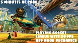 Playing rocket league with 20 FPS and noob mechanics in casual [5 minutes of pain and torture]