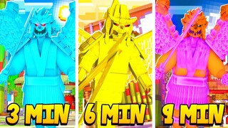 Minecraft PERO cada 3 minutos USAMOS una FORMA PODEROSA de SUSANOO!