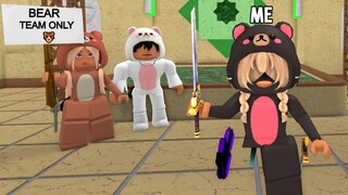 I Found a TEDDY BEAR Team ONLY, SO I Went UNDERCOVER..(Murder Mystery 2)