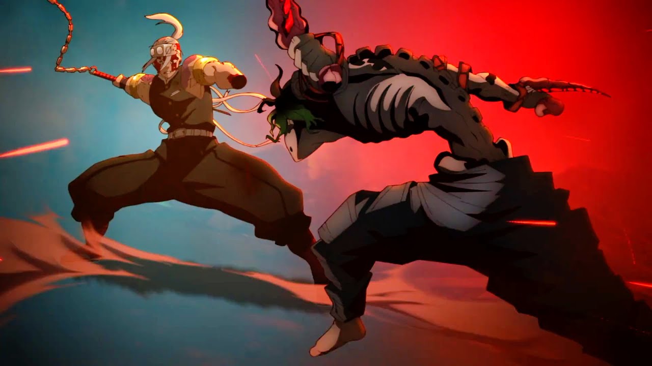 Uzui VS Gyutaro - Demon Slayer 2 Temporada Dublado #demonslayer #demo