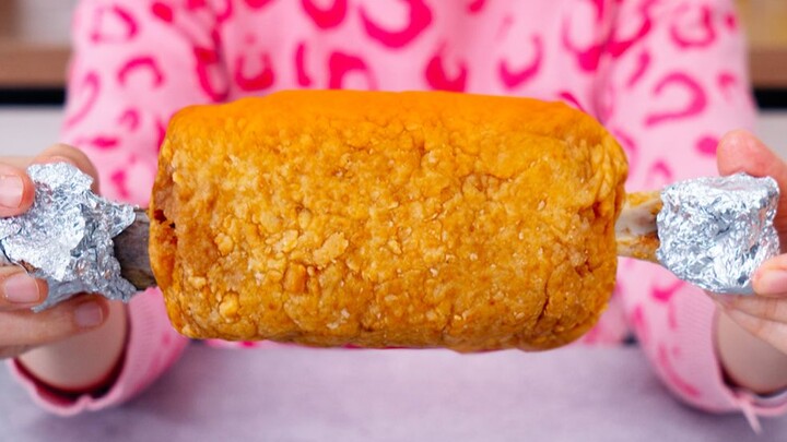 The first giant fried chicken drumstick on the Internet! KFC admits defeat!