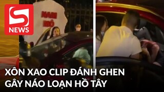 Đánh ghen náo loạn Hồ Tây: Chồng và “tiểu tam” cố thủ trong xe, vợ túm tóc lôi xềnh xệch ra ngoài