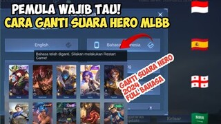 CARA MENGUBAH SUARA HERO MOBILE LEGENDS MENJADI BAHASA INDONESIA, SPANYOL, ENGLISH,ARAB,JEPANG 2024