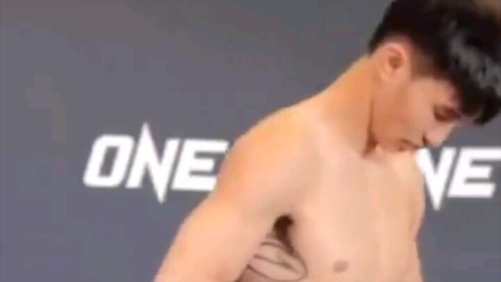 Muay Thai Fighter Weighs In Before the Match