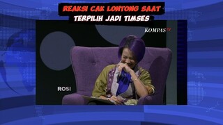 Reaksi Cak Lontong Saat Terpilih Jadi Timses