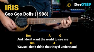 Iris - Goo Goo Dolls (Easy Guitar Chords Tutorial with Lyrics)