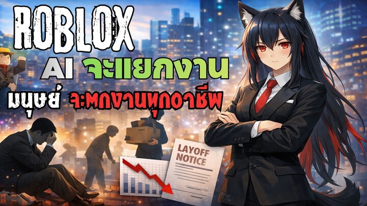 อนาคต AI จะเเย่งงานเกือบทุกอาชีพ…เราจะรอดไหม? | Roblox พื้นหลัง