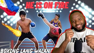 Boy Tapang | Boxing lang walang pikonan (LAUGHTRIP) | FIRST TIME REACTION | HE IS ON FIRE 🔥