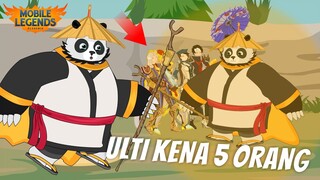 MOBILE LEGENDS ANIMATION  | SKIN AKAI KUNGFU PANDA BIKIN SQUAD SULTAN SAVAGE COMEBACK