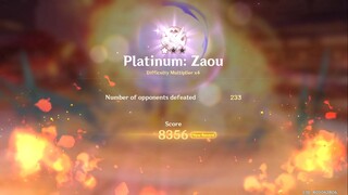 Hyakunin Ikki New World Record 8356 Score - Venti & Xiao is Best | Platinum: Zaou