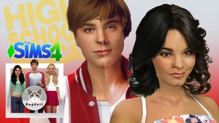 SIMS 4 | CAS |  High school musical Cast 💖✌️ Satisfying CC build + CC