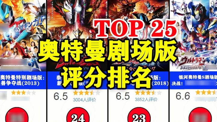 A ranking of all Ultraman theatrical versions on Douban, the first one is unexpected!