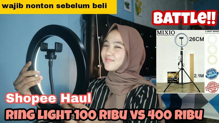 BAGUS GA SIH RING LIGHT HARGA 100 RIBUAN ? | UNBOXING RINGLIGHT 100RIBUAN DAN TERNYATAA..😩