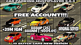 || Free Account Giveaway || 15 Glitch Cars New Design || Car Parking Multiplayer 4.8.2