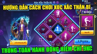FREE FIRE - Test Sự Kiện Xúc Xắc Thần Bí 9KC, Trúng Toàn Hành Động Hiếm Và Gói Ma Pháp Sư | THI BLUE