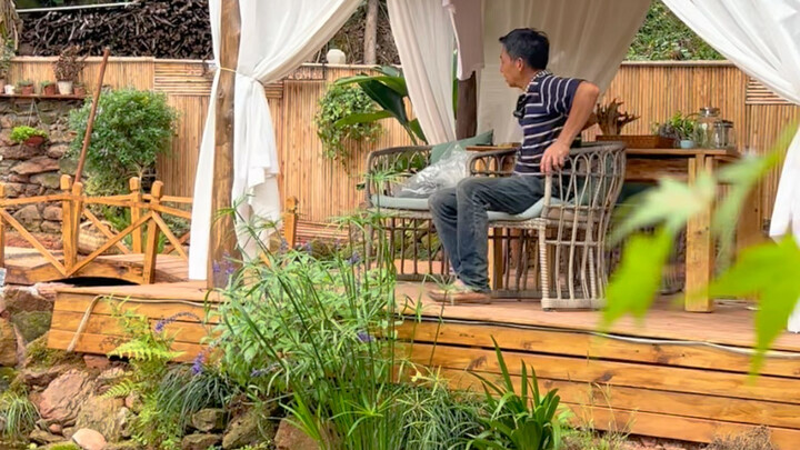 Rumah mewah akhirnya jadi sempurna hari ini, setelah ditambahkan rumput ternyata malah menjadi halam