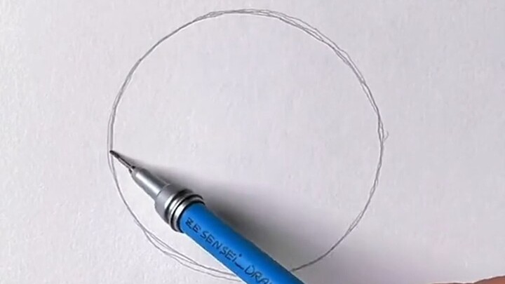 Teach you how to draw a bad woman in 60 seconds. First we draw a circle...