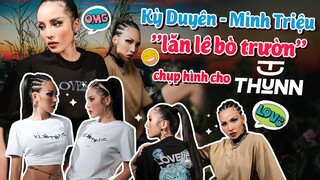 Ky Duyen daily | VLOG 22: Kỳ Duyên và Minh Triệu không ngại "lăn lê bò trườn" chụp hình cho THUNN