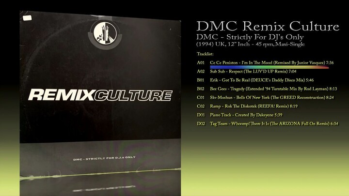DMC Remix Culture (1994) DMC - Strictly For DJ's Only [12' Inch - 45 RPM - Not For Sale]